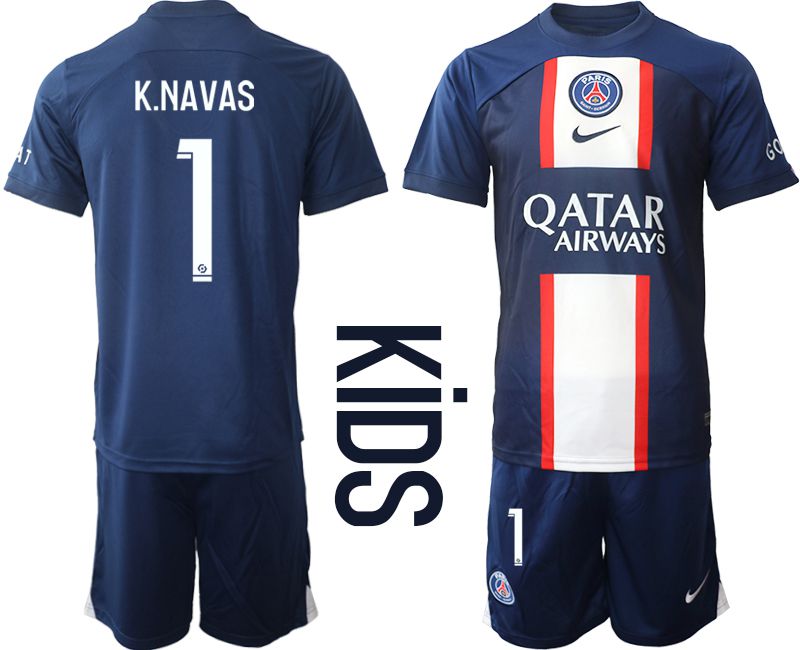 Youth 2022-2023 Club Paris St German home blue 1 Soccer Jersey